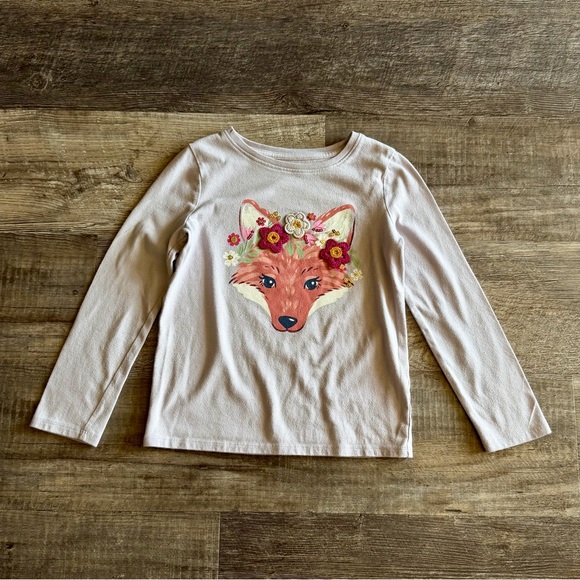 jumping beans Other - Jumping Beans Purple Long Sleeve Fox Tee